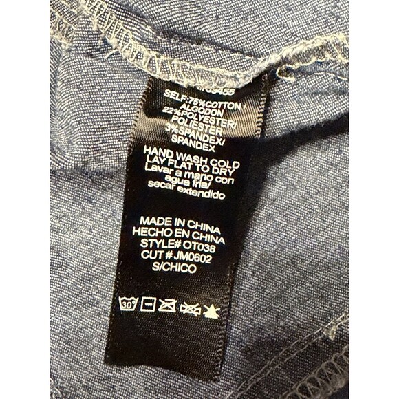 Rare Vintage Y2k Acid Wash Denim Asymmetrical Jacket Wow Couture Size S - Picture 6 of 7